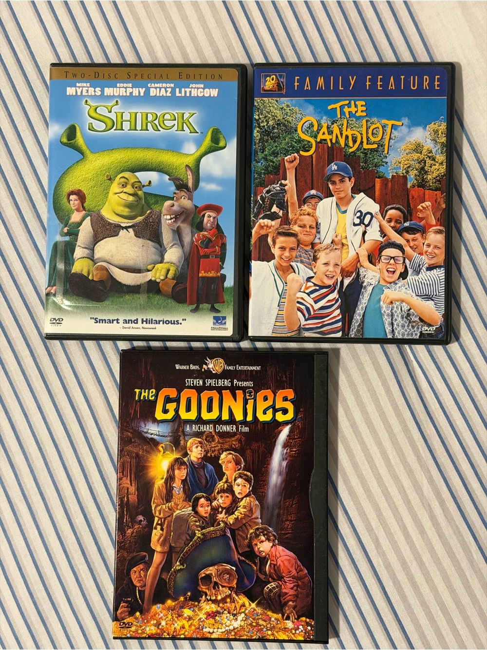 Family Movie DVD Lot Shrek The Sandlot The Goonies 80s 90s 2000s Classics